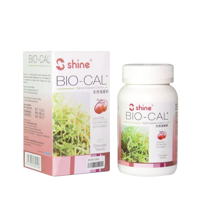 Shine Bio-Cal Natural Seaweed Calcium Chewable Tablet 60s