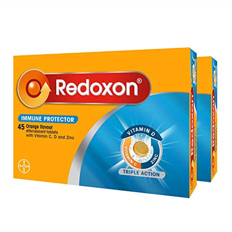 Redoxon Triple Action Effervescent Tab Orange 2x45s