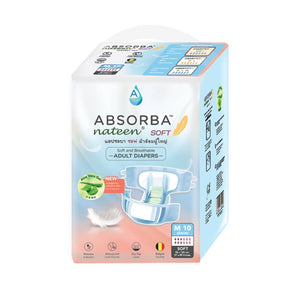ABSORBA Nateen (Soft) Adult Diapers 10s