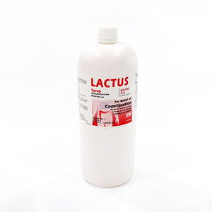 Lactus Syrup 1 Litre - Lactulose solution for constipation stool softener.