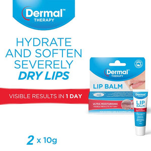 Dermal Therapy Lip Balm 10g Twin Pack