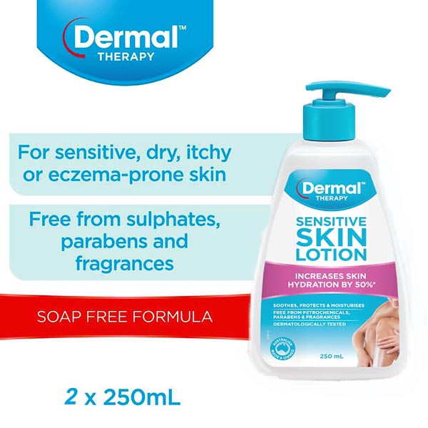 Dermaltherapy Sensitive skin lotion 250ml Single / Twin Pack