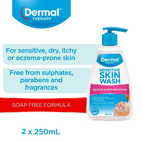 Dermal Therapy Sensitive Skin Wash 250ml Twin Pack