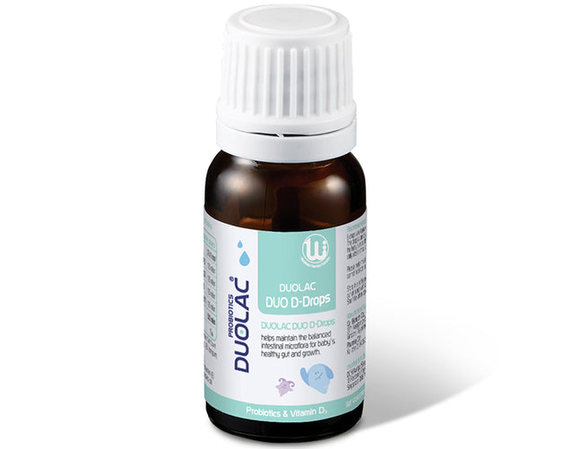DUOLAC Duo D-drops - Drop type probiotics with Vitamin D for your babies from 2 weeks to 2 years