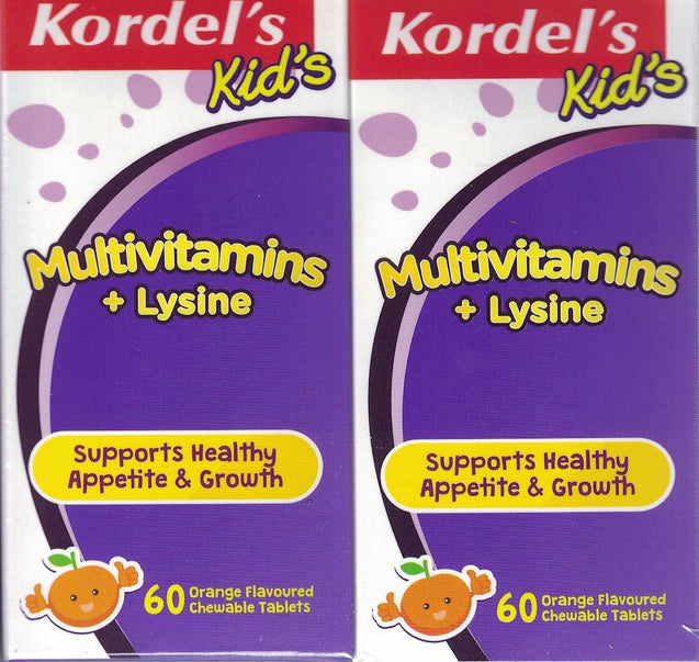 Kordel Multivitamin With Lysine Twin Pack