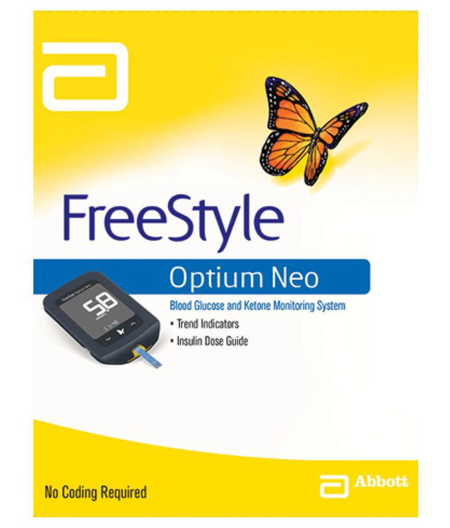 Freestyle Optium Neo Meter, Freedom Lite Meter, Test Strips and Lancets