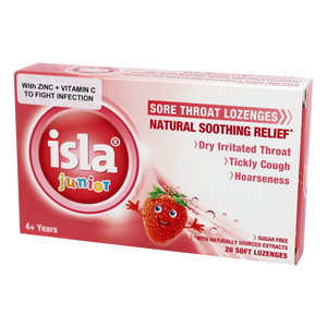 Bundle of 2 -  Isla Junior Lozenges with Vitamin C + Zinc (Strawberry Flavor) Sugar Free, for kids 4 years & above
