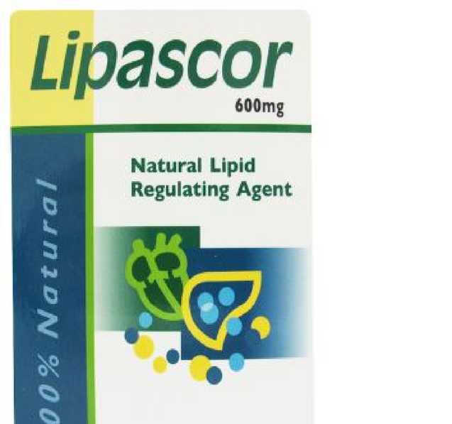Lipascor Capsules 60s - Natural lipd and cholesterol regulating supplements with fermented Red Yeast Rice