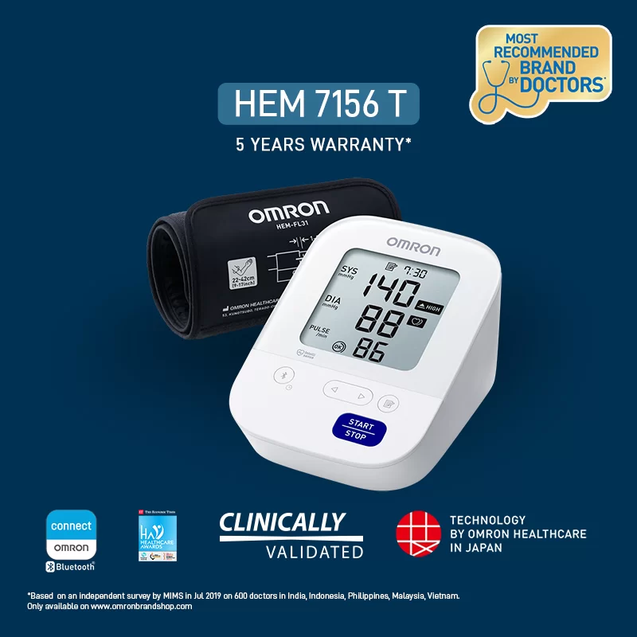 Omron Upper Arm Automatic Blood Pressure Monitor HEM-7156