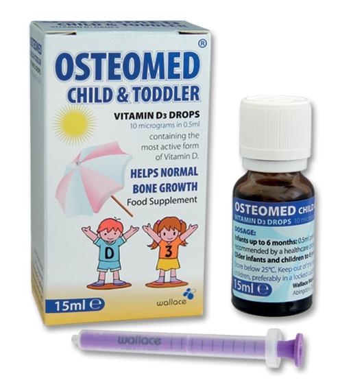 Osteomed Vitamin D drops for children 15ml (expiry 10/2024)