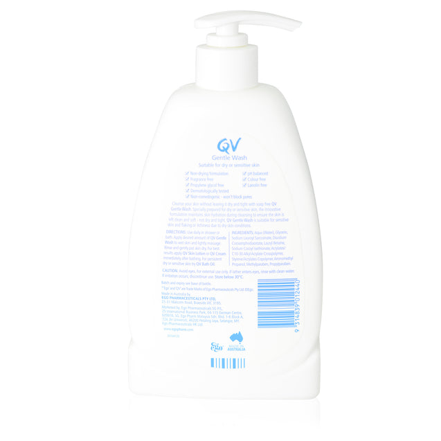 QV Gentle Wash 500g_back