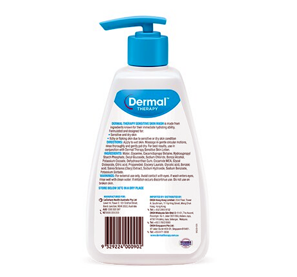 Dermal Therapy Sensitive Skin Wash 250ml Twin Pack