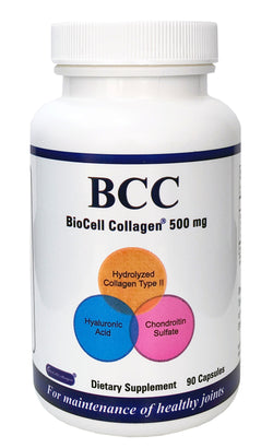 BCC BioCell Collagen 500mg veggie caps 90s - for healthy joints
