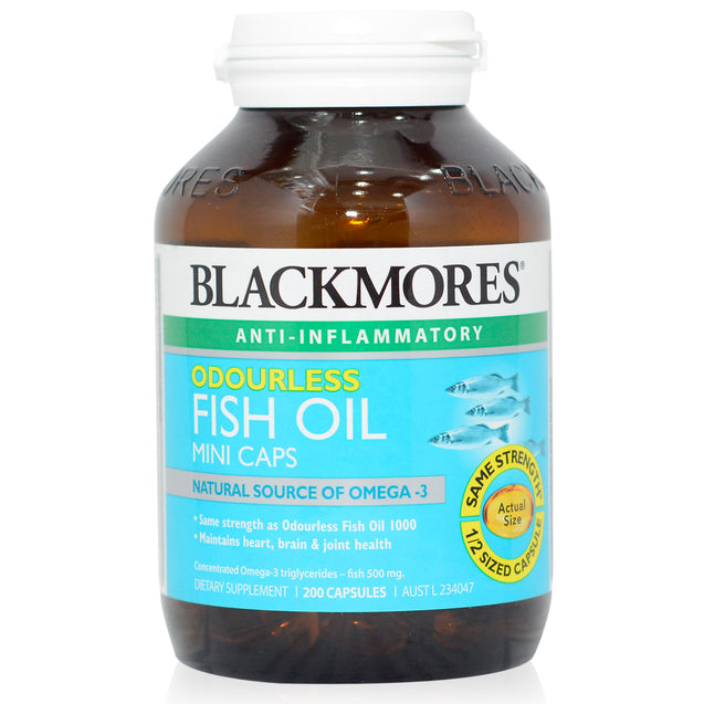 Blackmores Odourless Fish Oil Mini Caps 200s