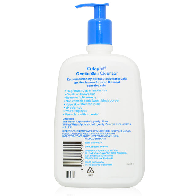 Cetaphil Gentle Skin Cleanser 1L_back