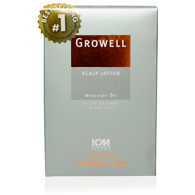 Growell Hairloss Lotion 5% - 3 Months Supply (200ml)