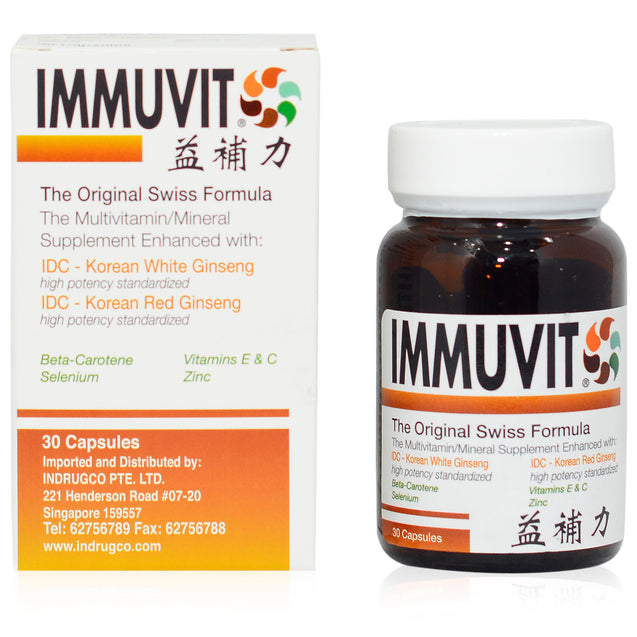Immuvit Multivitamin and/or Mineral Supplement 100 Capsules