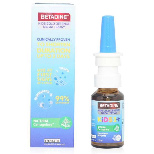 Betadine Cold Defence Kids Nasal Spray 20ml_sideview 1