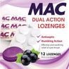 MAC Dual Action Blackcurrant Flavour Lozenges 24s/48s