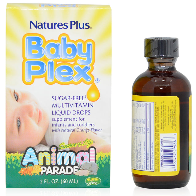 Natures Plus Source Of Life Animal Parade Baby Plex 60ml_backview