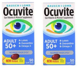 Ocuvite Adult 50+ Mini softgels 50s X 2