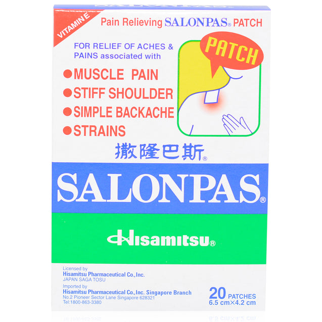 Salonpas Vitamin E Pain Relief Patch 20's