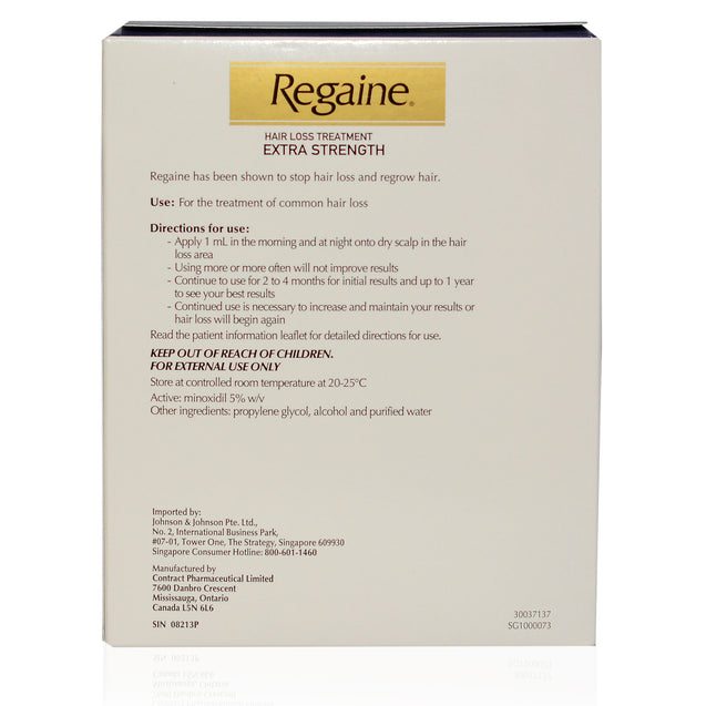 Regaine Extra Strength 5% Hairloss Lotion_back