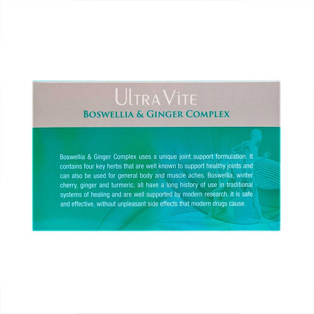 Ultravite Boswellia & Ginger Complex 60 capsules